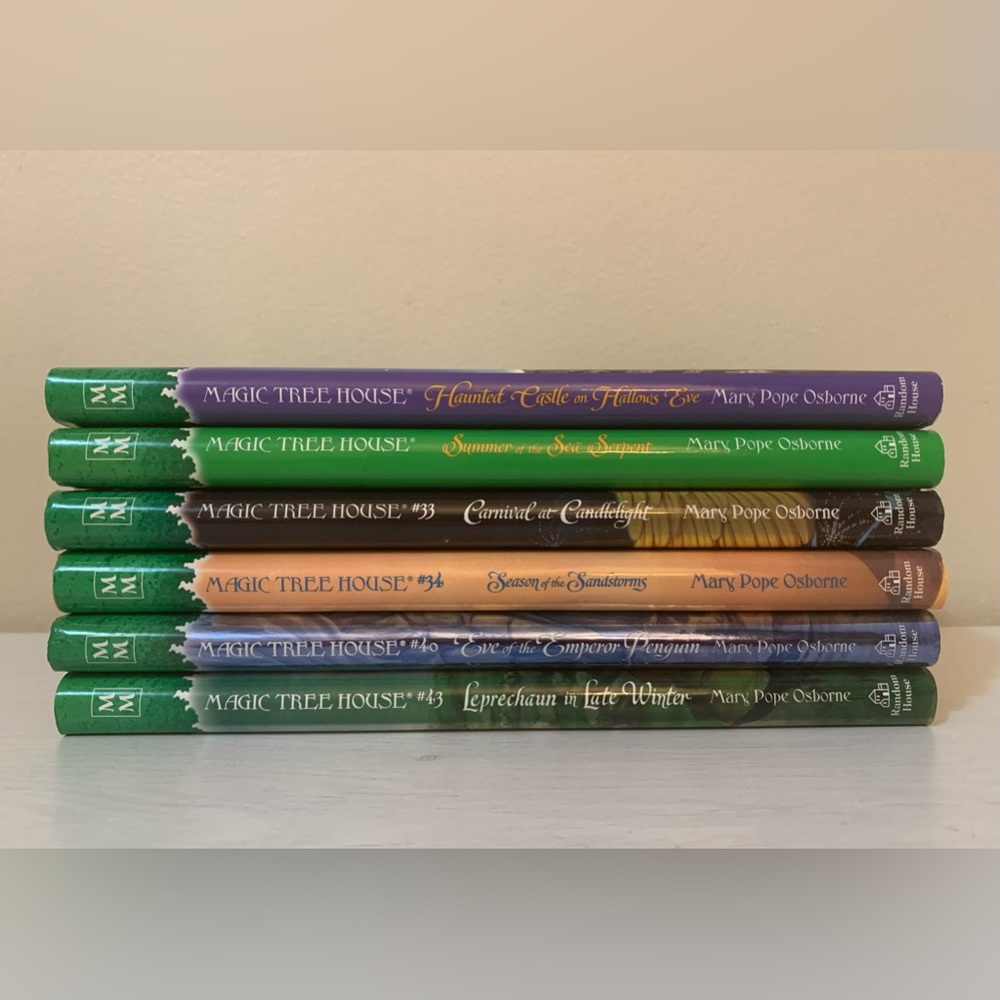 Magic Tree House by Mary Pope Osborne Lot of 6 Books Hardcover Dust Jacket